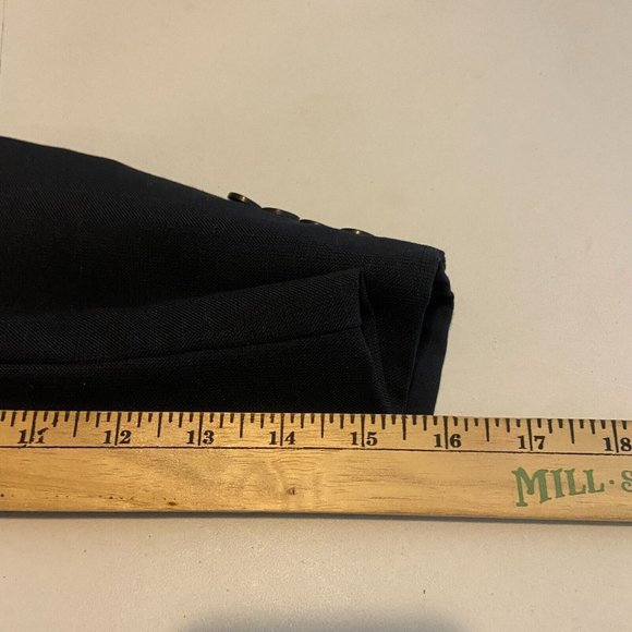 Loro Piana Men 46R Suit Jacket 3 Button Blue Plaid 100% Wool Sport Coat Lined - Picture 7 of 12